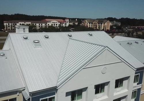 What type of roof is used in commercial buildings?